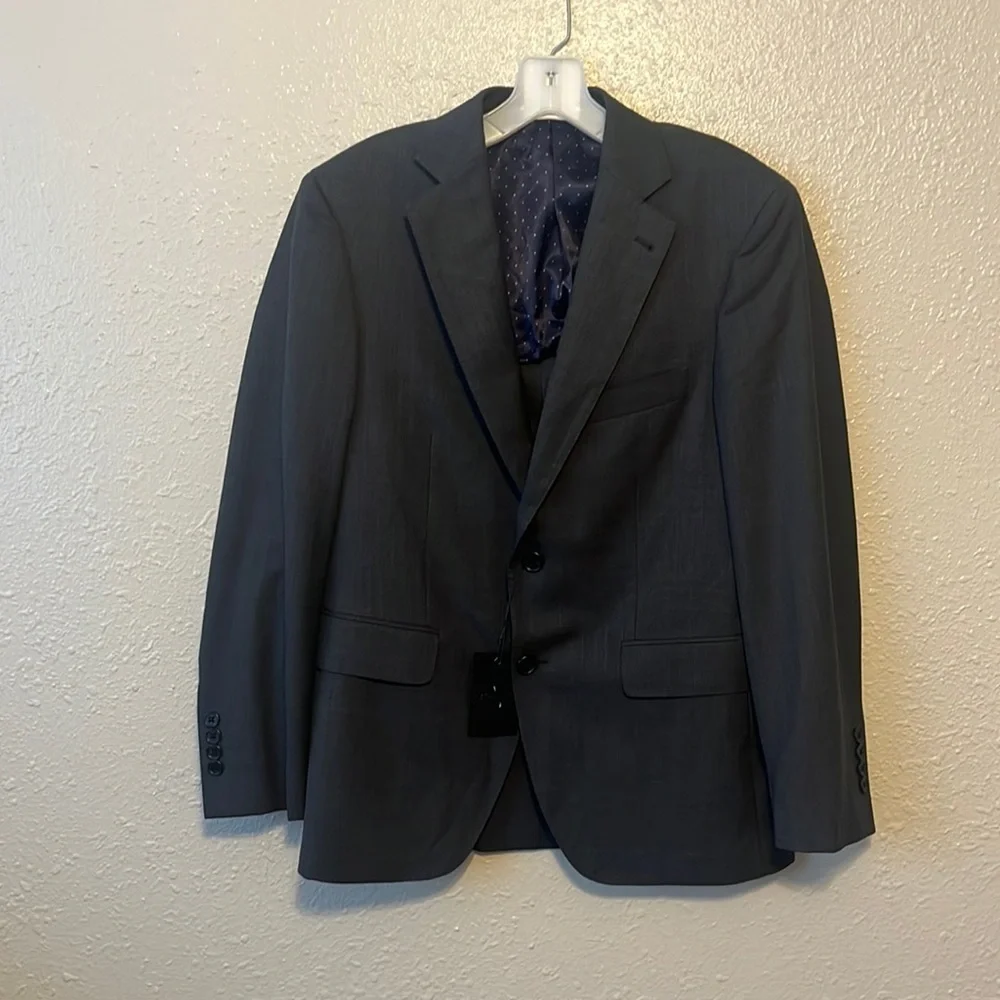 NWT Alton Lane Grey Tailored Fit Blazer Size 36S